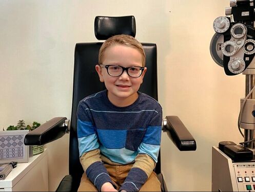 Patient Henry is seen at Wild Apple Eye Care in Centerbrook Connecticut by Dr. Nick Paradis